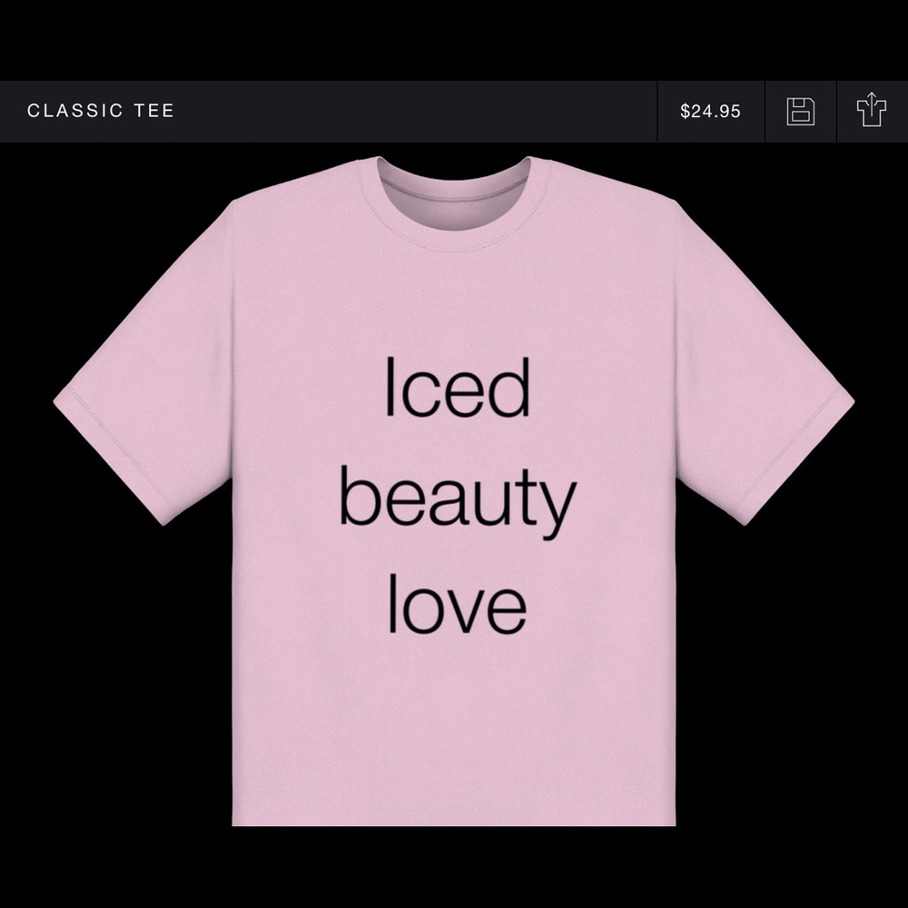 Iced beauty love shirt